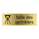 Salle des sprinklers