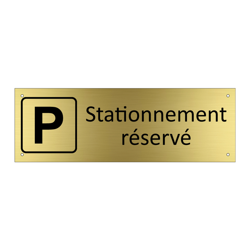 Stationnement réservé