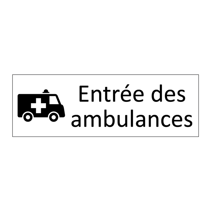 Entrée des ambulances