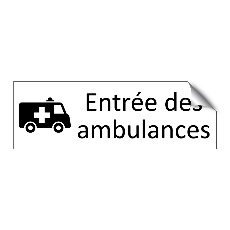 Entrée des ambulances