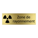 Zone de rayonnement