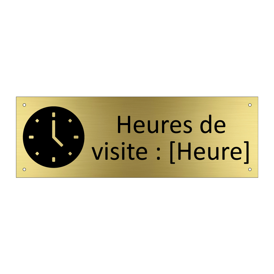 Heures de visite : [Heure]