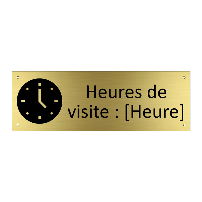 Heures de visite : [Heure]