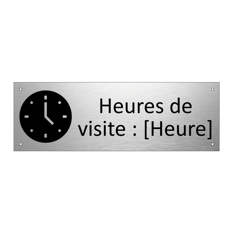 Heures de visite : [Heure]