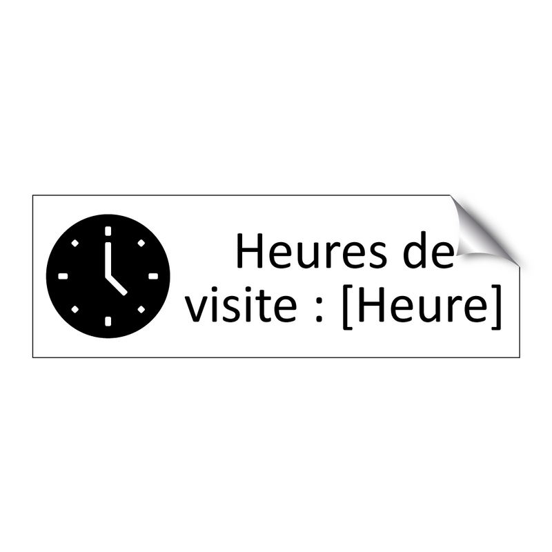 Heures de visite : [Heure]