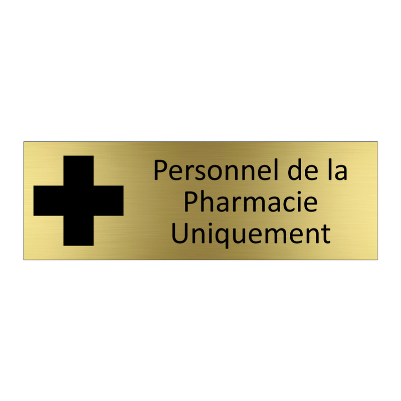 Personnel de la Pharmacie Uniquement