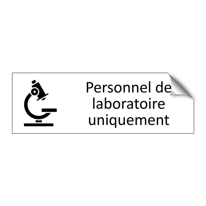 Personnel de laboratoire uniquement