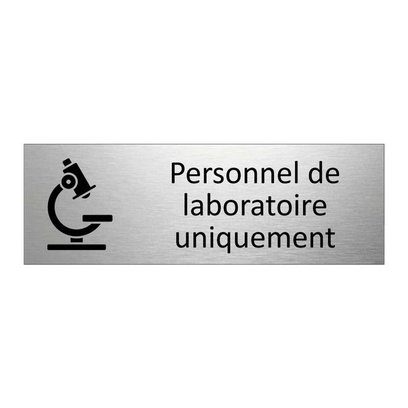 Personnel de laboratoire uniquement