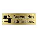 Bureau des admissions