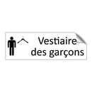 Vestiaire des garçons