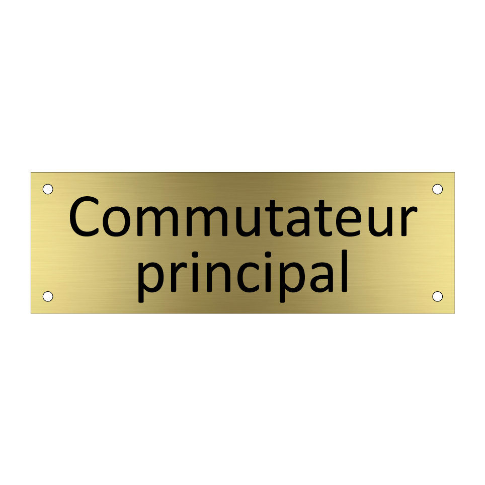 Commutateur principal