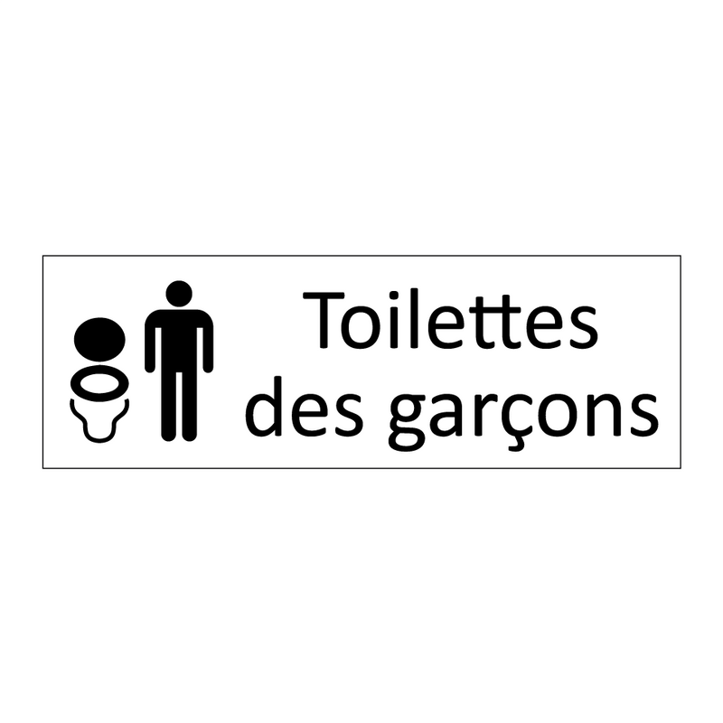 Toilettes des garçons