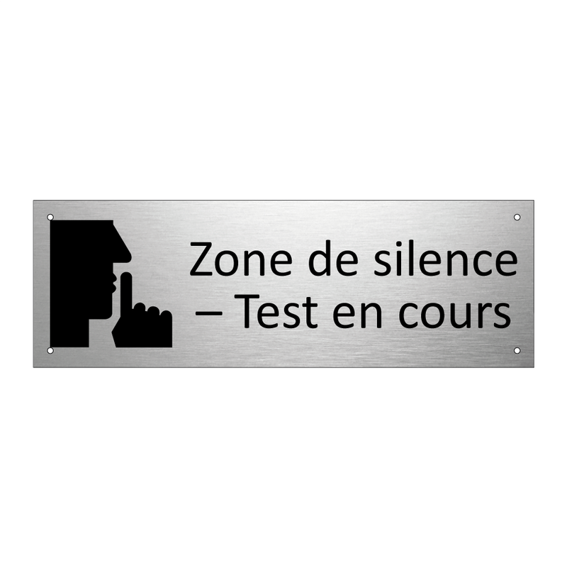 Zone de silence – Test en cours