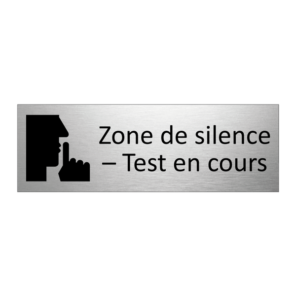 Zone de silence – Test en cours