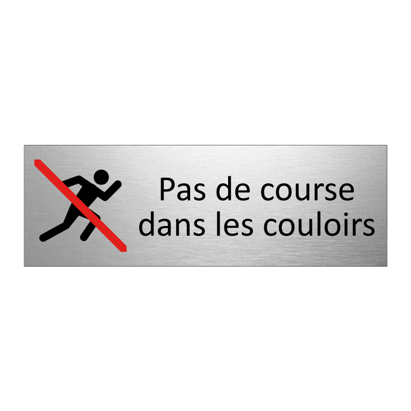 Pas de course dans les couloirs