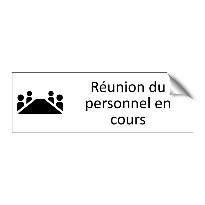 Réunion du personnel en cours
