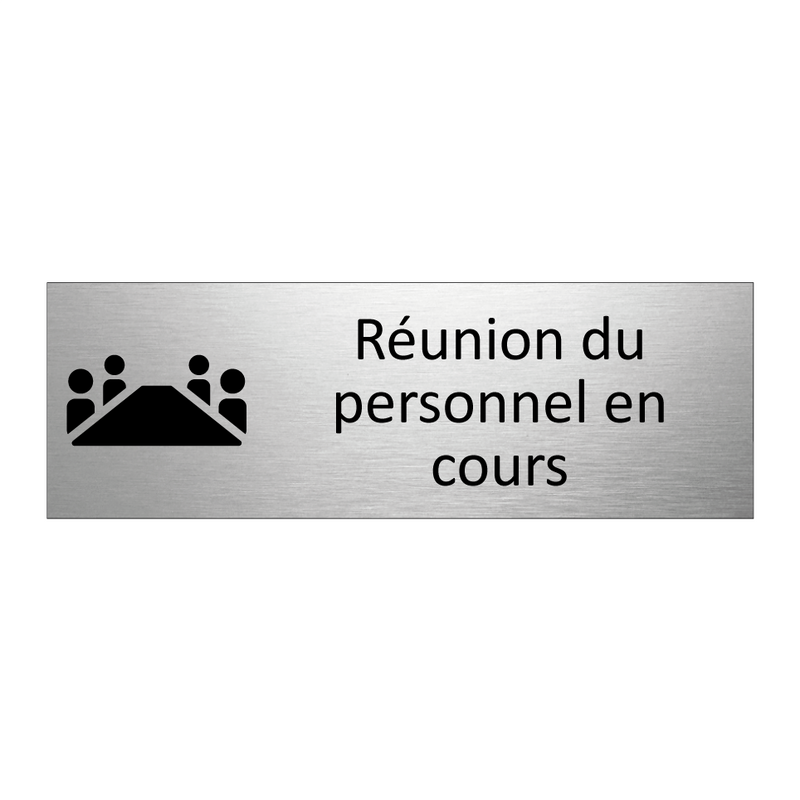 Réunion du personnel en cours