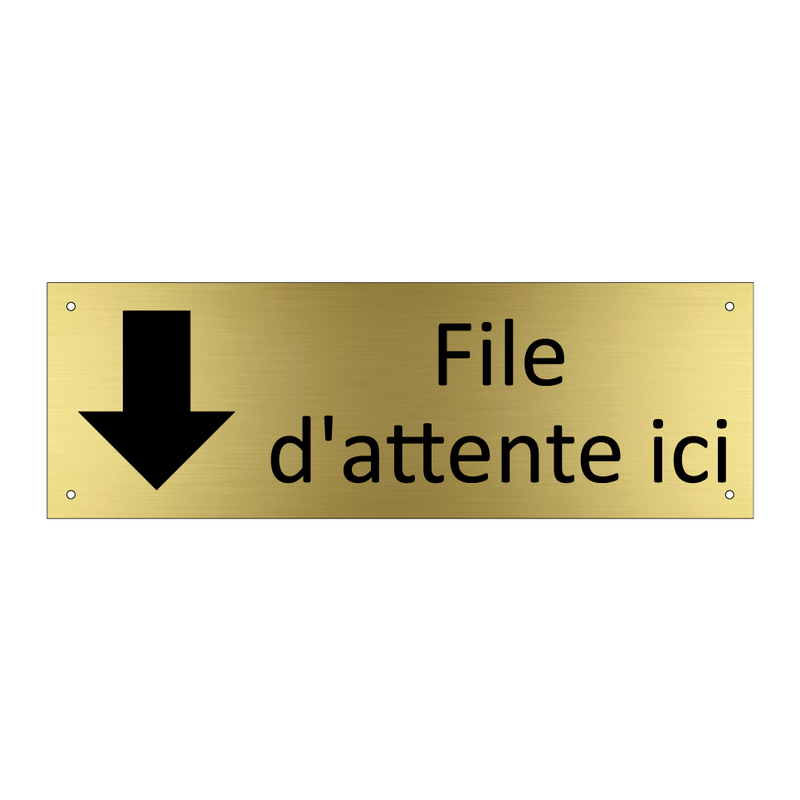 File d'attente ici