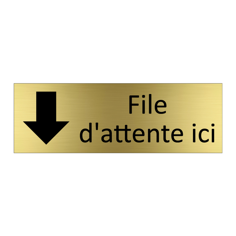 File d'attente ici