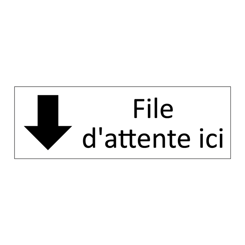 File d'attente ici