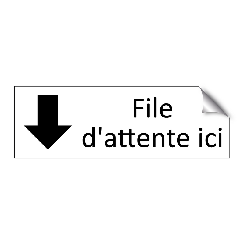 File d'attente ici