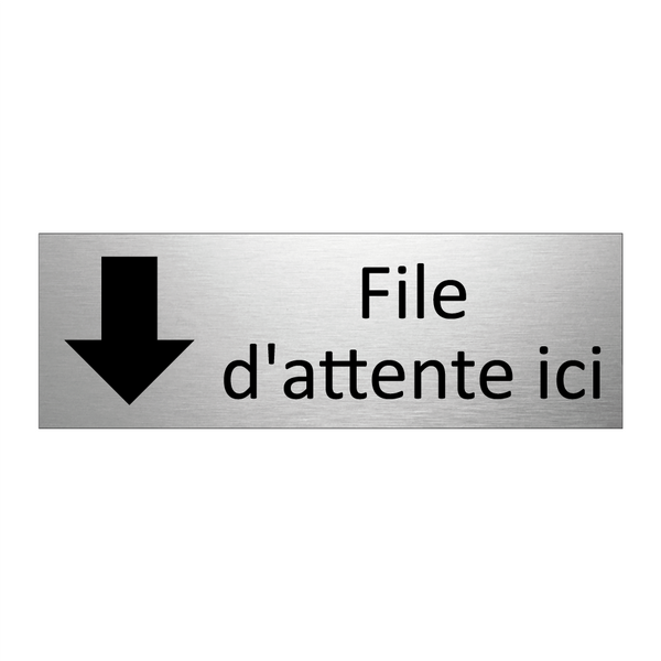 File d'attente ici
