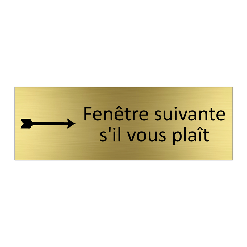 Fenêtre suivante s'il vous plaît