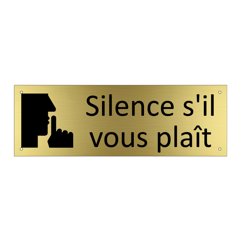 Silence s'il vous plaît