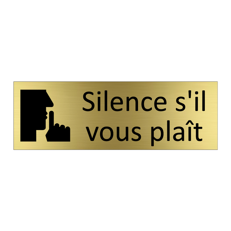 Silence s'il vous plaît