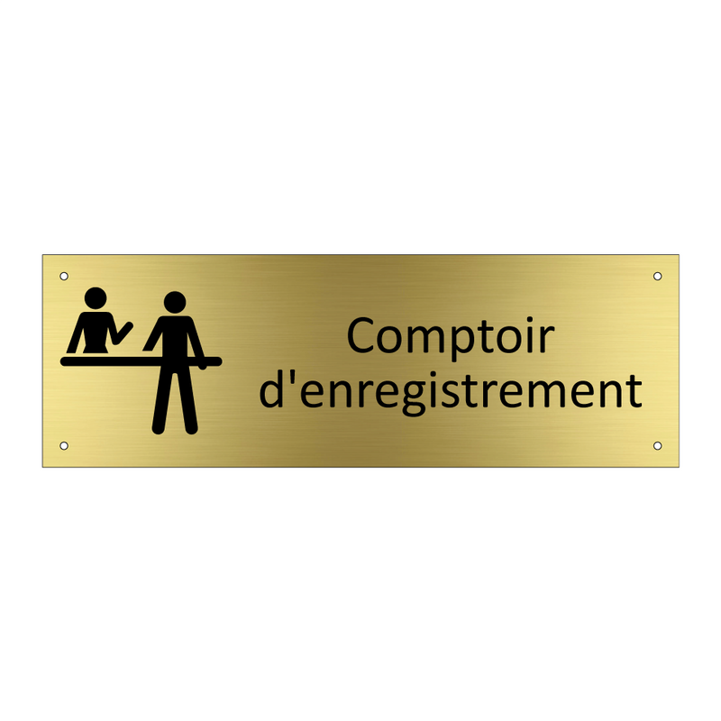 Comptoir d'enregistrement