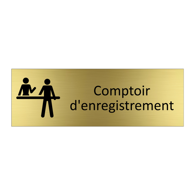 Comptoir d'enregistrement
