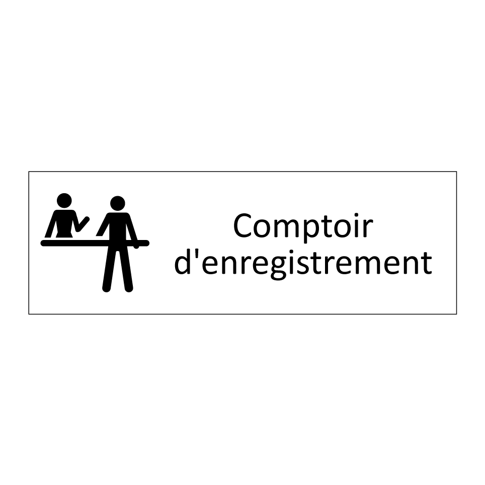 Comptoir d'enregistrement