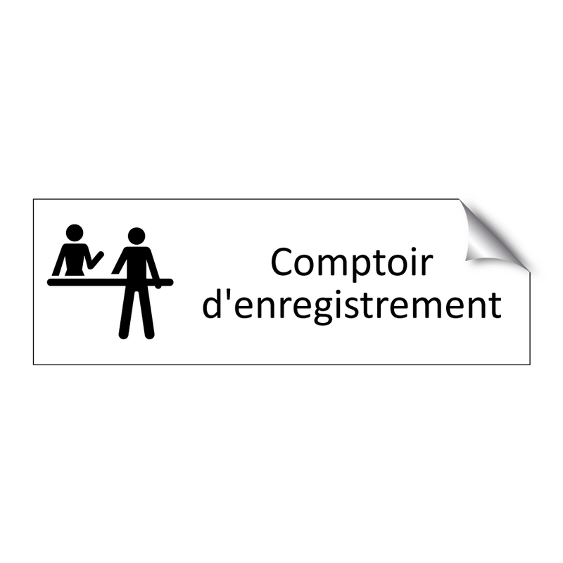 Comptoir d'enregistrement