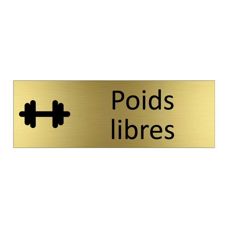 Poids libres