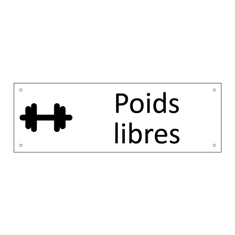 Poids libres