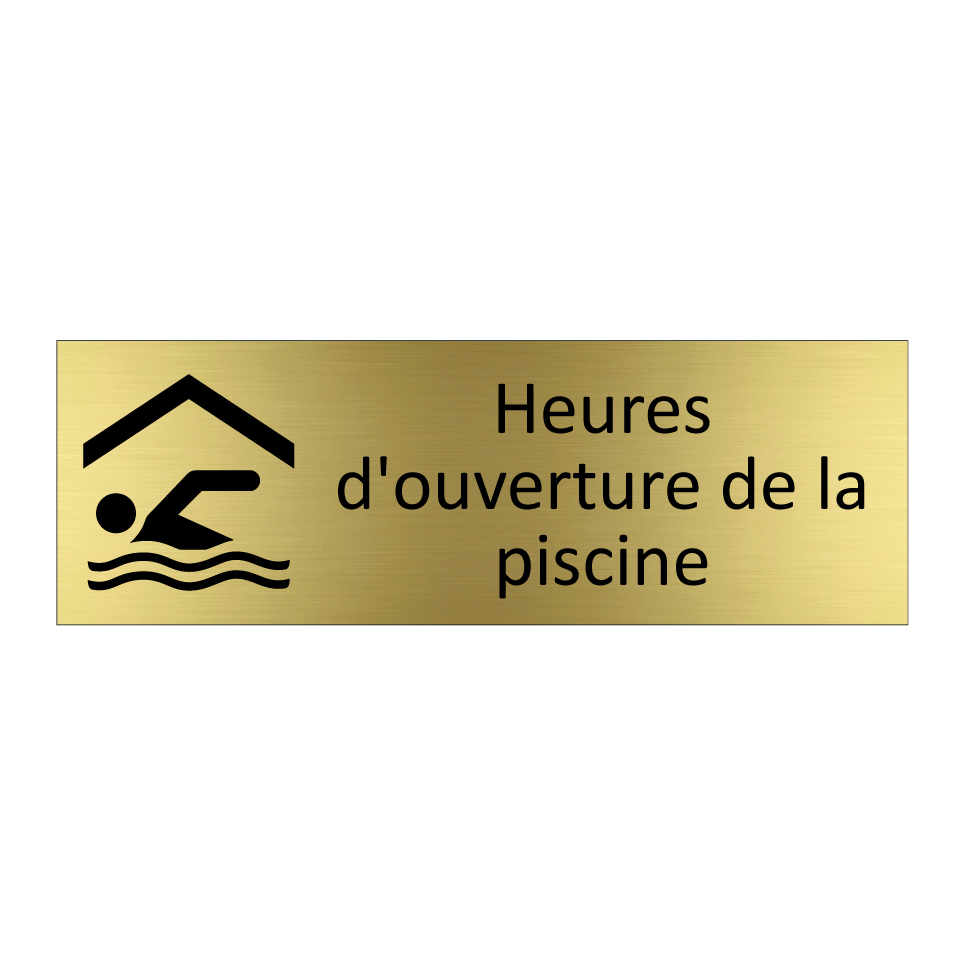 Heures d'ouverture de la piscine