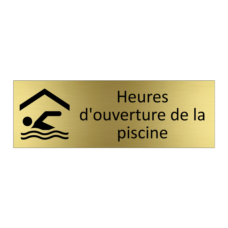 Heures d'ouverture de la piscine