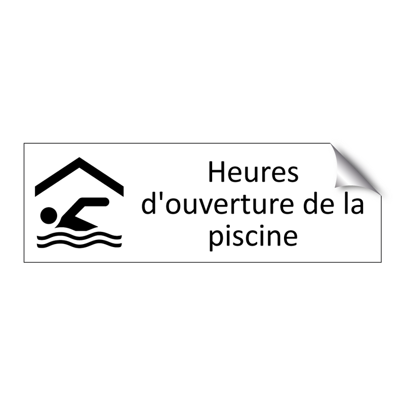 Heures d'ouverture de la piscine