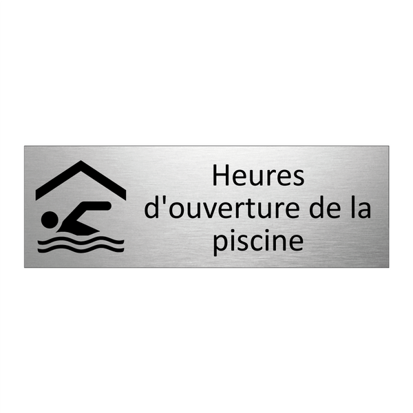 Heures d'ouverture de la piscine