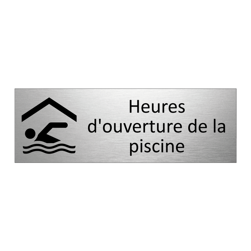 Heures d'ouverture de la piscine