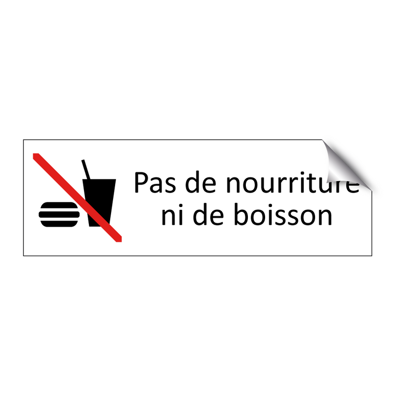 Pas de nourriture ni de boisson
