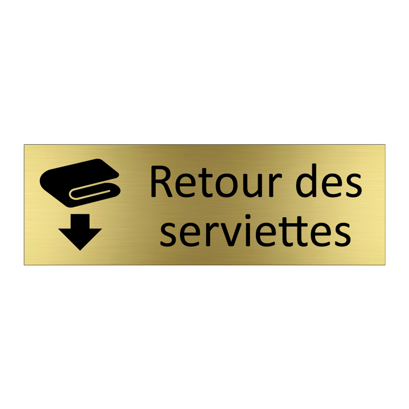 Retour des serviettes