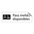 Pass invités disponibles