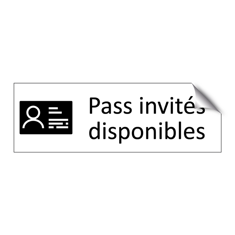 Pass invités disponibles