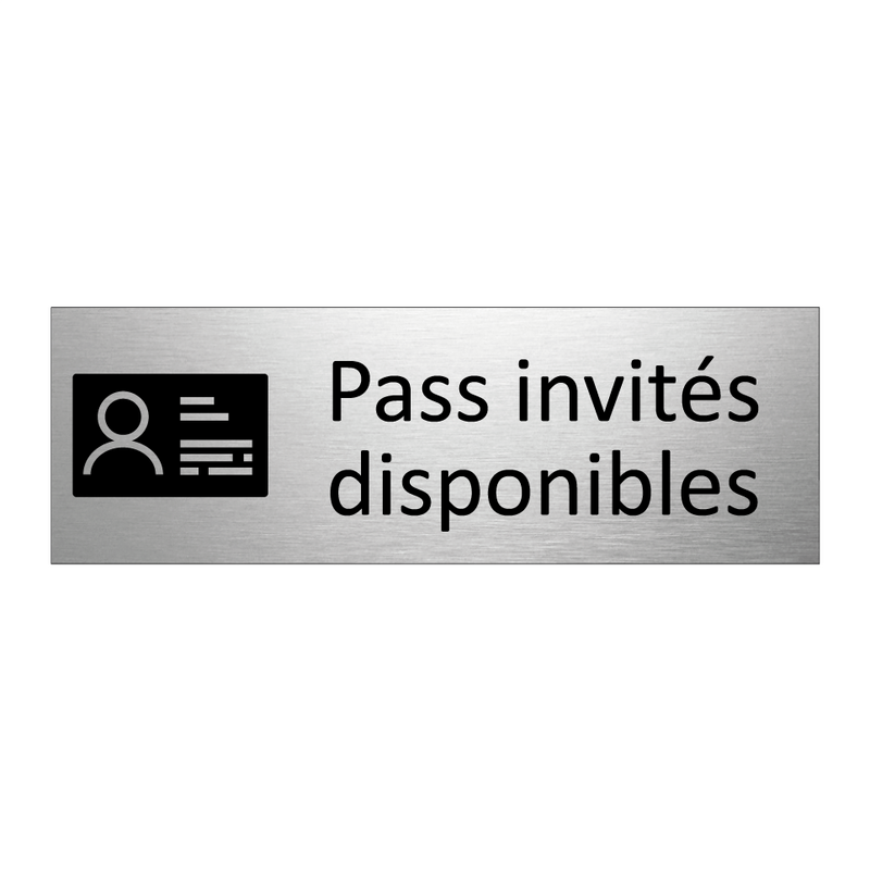 Pass invités disponibles