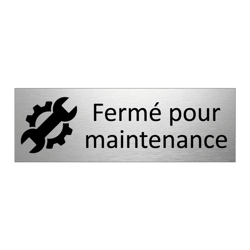 Fermé pour maintenance