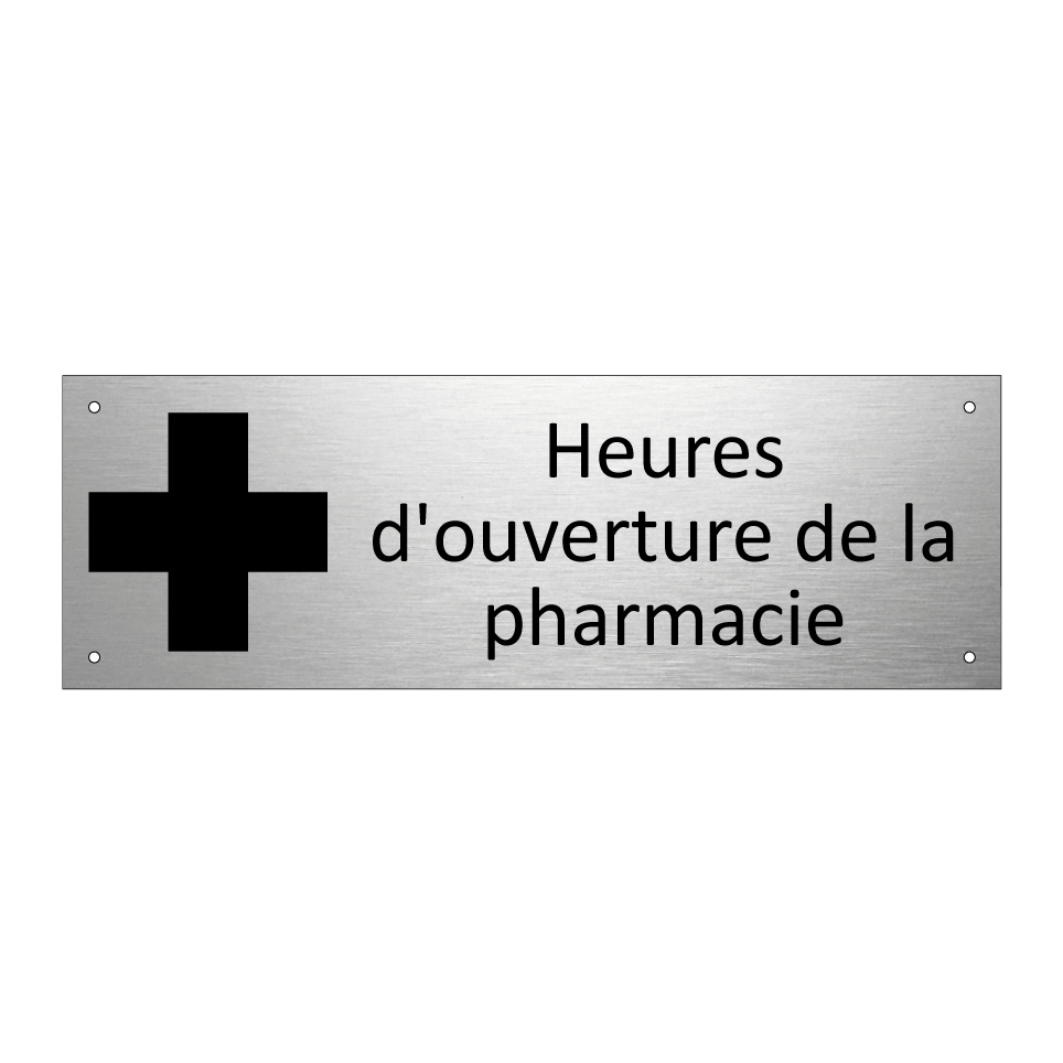 Heures d'ouverture de la pharmacie