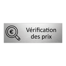 Vérification des prix