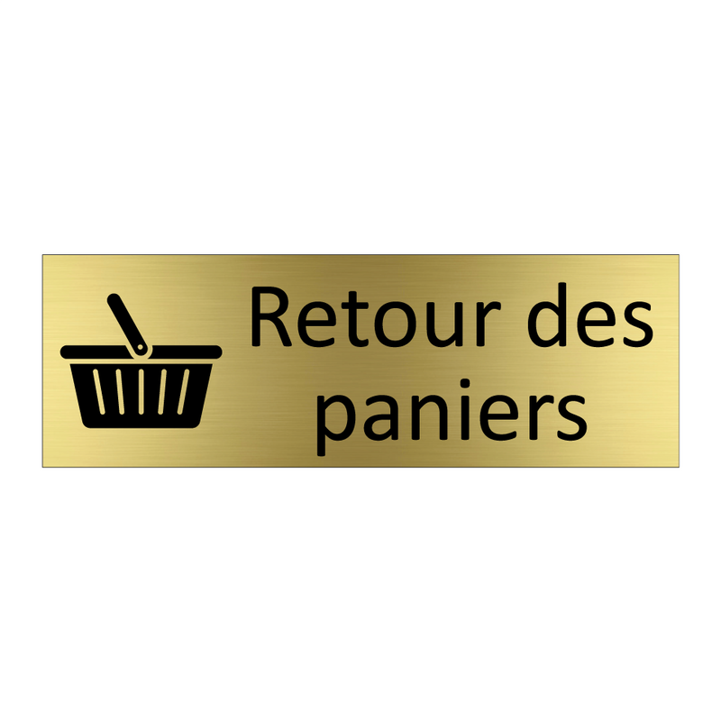 Retour des paniers