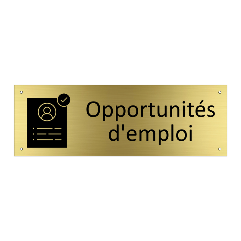 Opportunités d'emploi